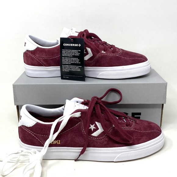 Converse CONS Louie Lopez Pro OX Low Top Bordeaux Suede Women's Sneakers 171329C - Picture 2 of 11